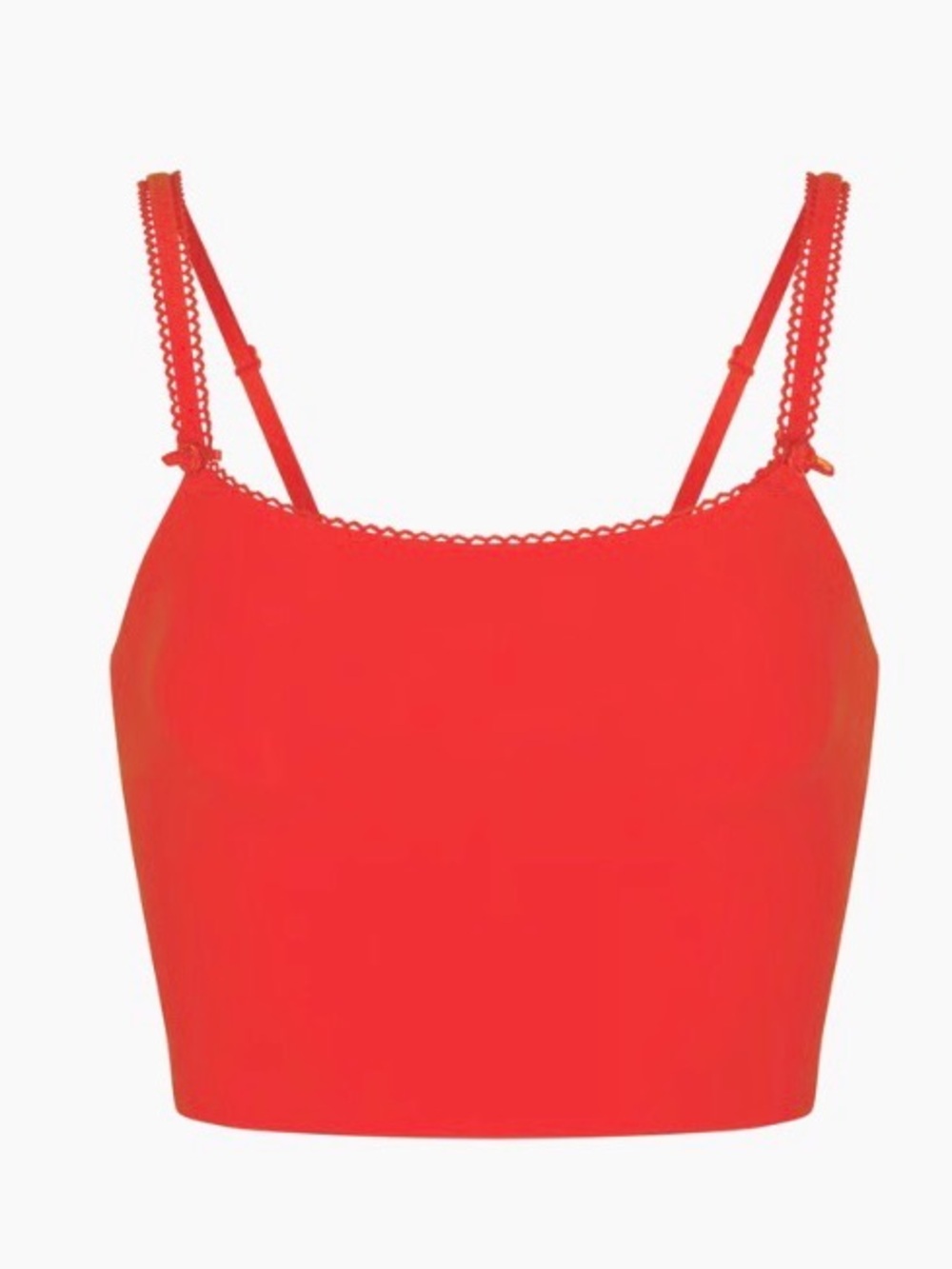 💖 SKIMS Fits Everybody Cropped Cami | Ruby | M | NWT 🏷️